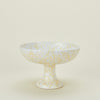 Splatter Footed Bowl - White/Ivory