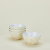 Splatter Large Bowl, Set of 4 - White/Ivory