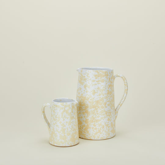 Splatter Pitcher- White/Ivory