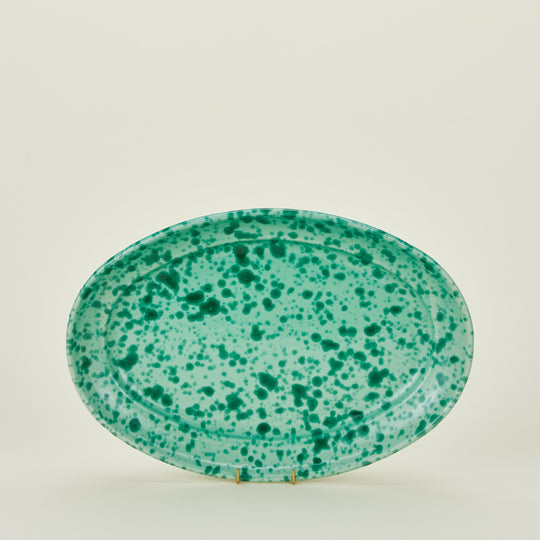 Splatter Serving Platter - Sage/Green