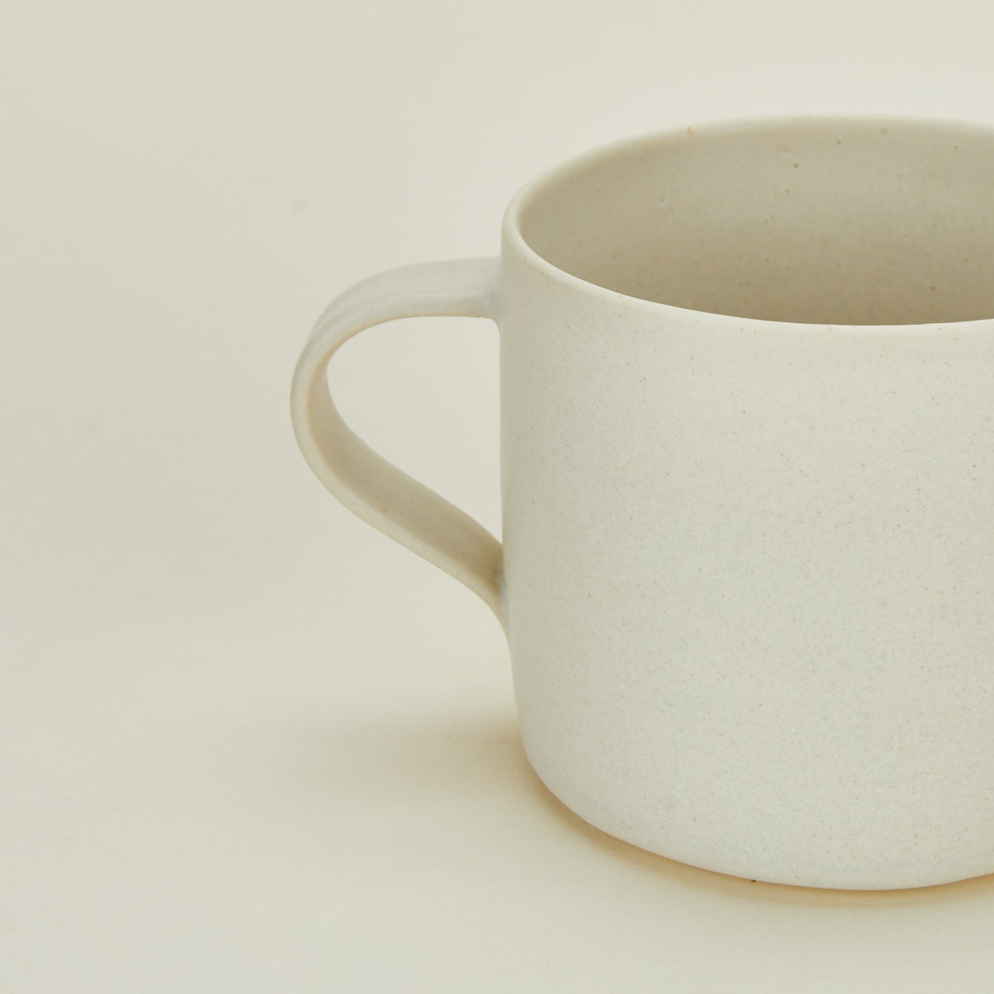 Detailed view of Tracie Hervy hand thrown mug