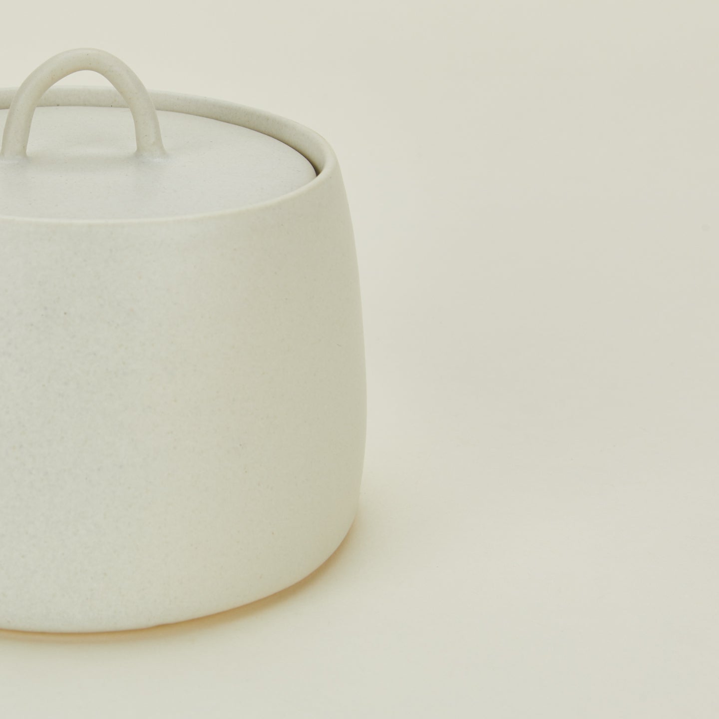 Detailed view of Tracie Hervey lidded jar