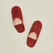 Handmade Suede Slippers in Cinnamon