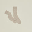 Cashmere + Merino Wool Socks in stone