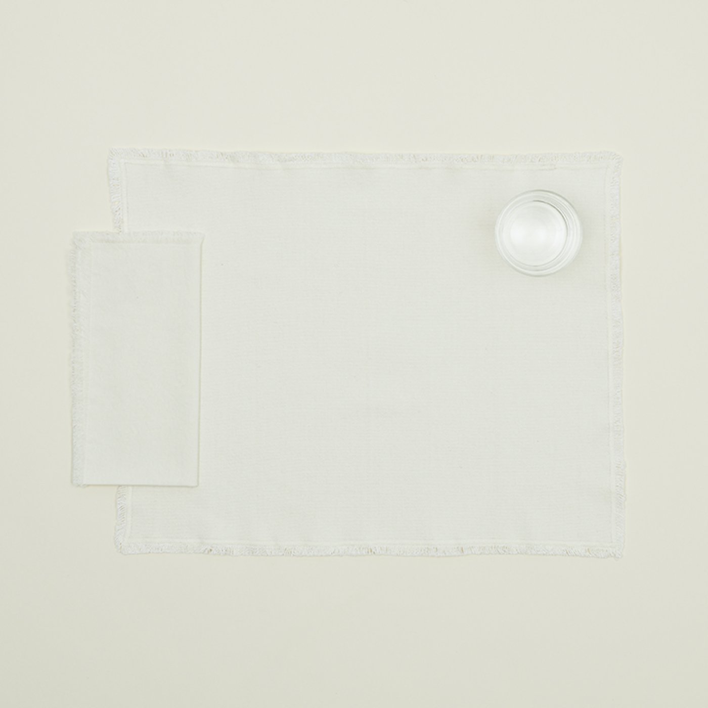 Essential Dinner Napkin and Placemat in Ivory