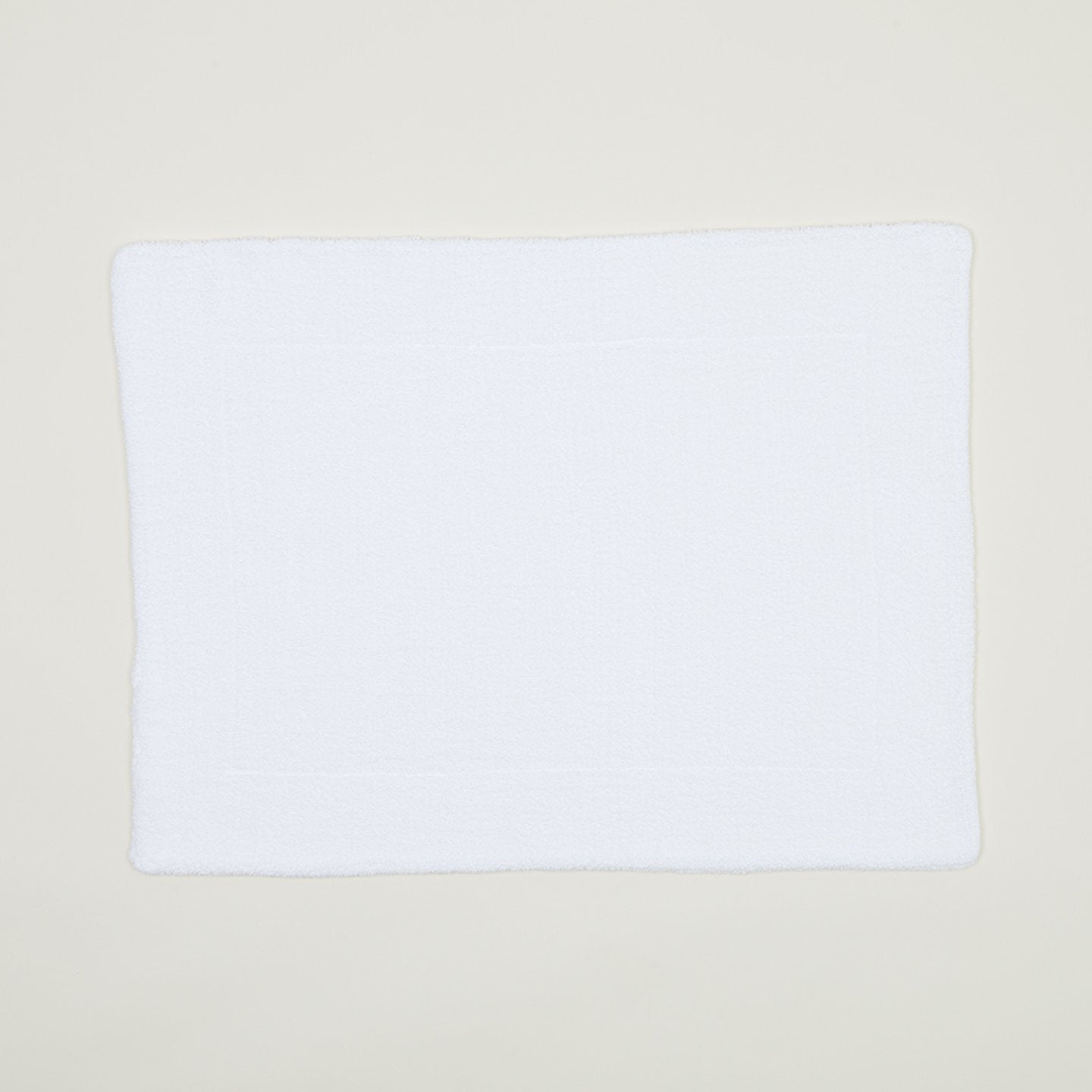 Simple Terry Bath Mat - White