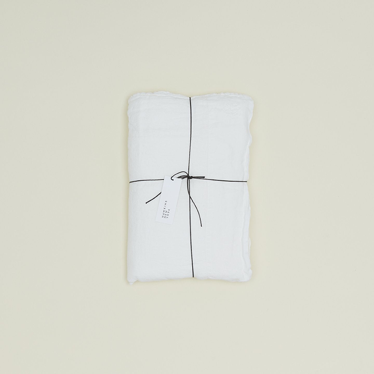 Simple Linen Flat Sheet - White