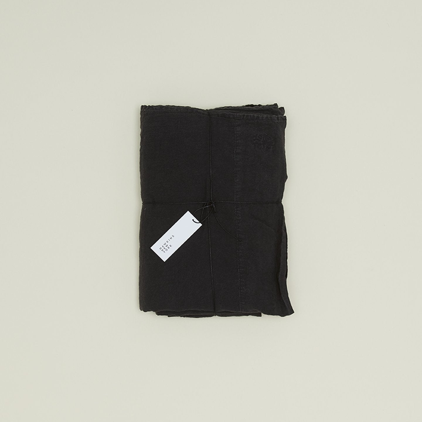 Simple Linen Flat Sheet - Black