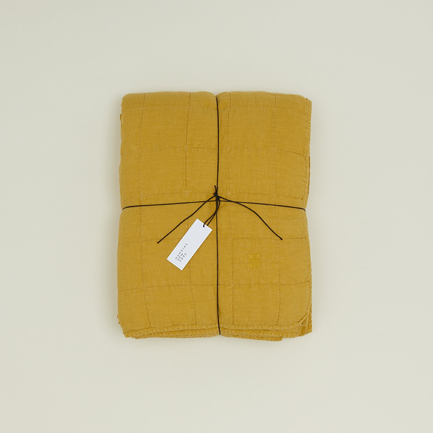 Simple Linen Quilt - Mustard
