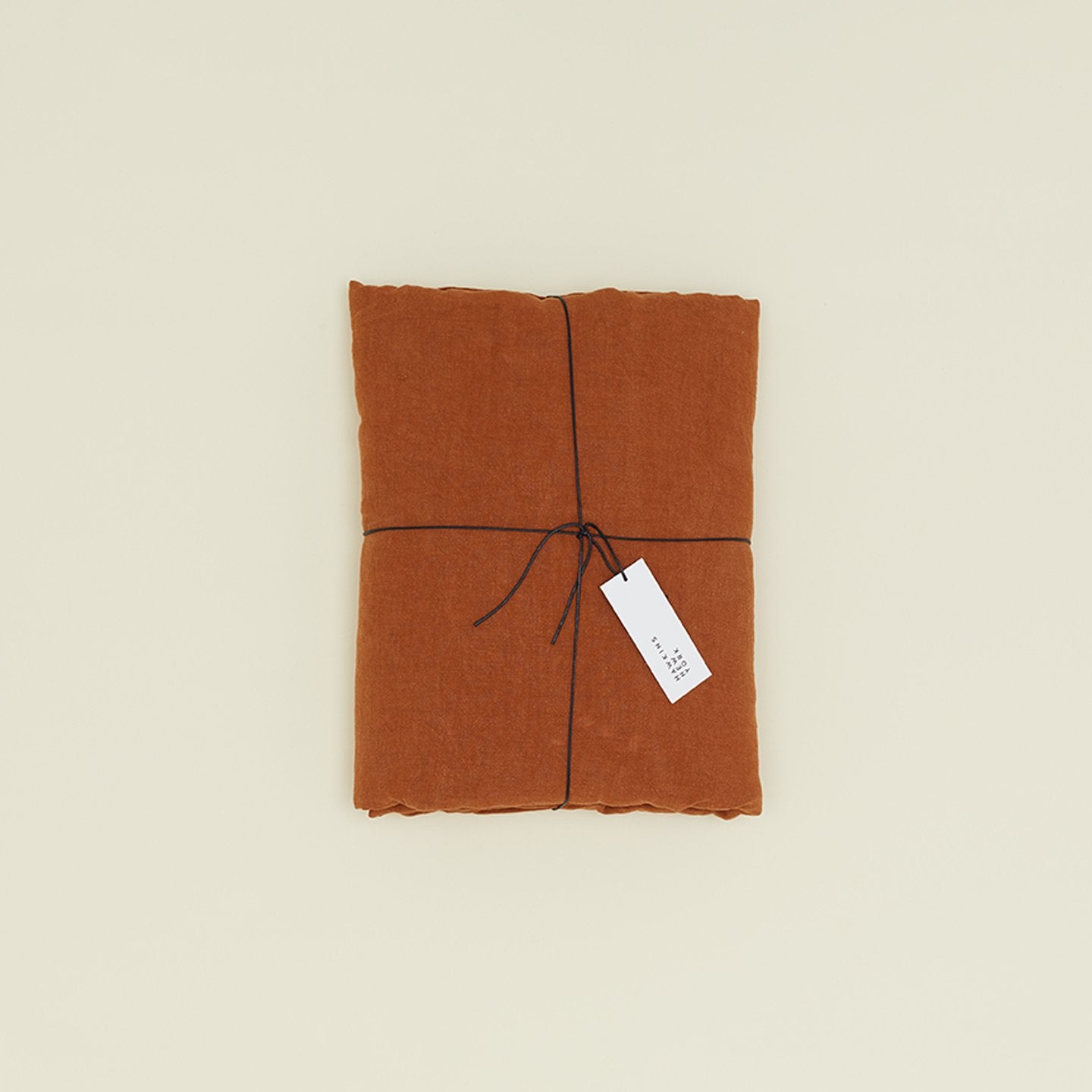 Simple Linen Duvet - Terracotta