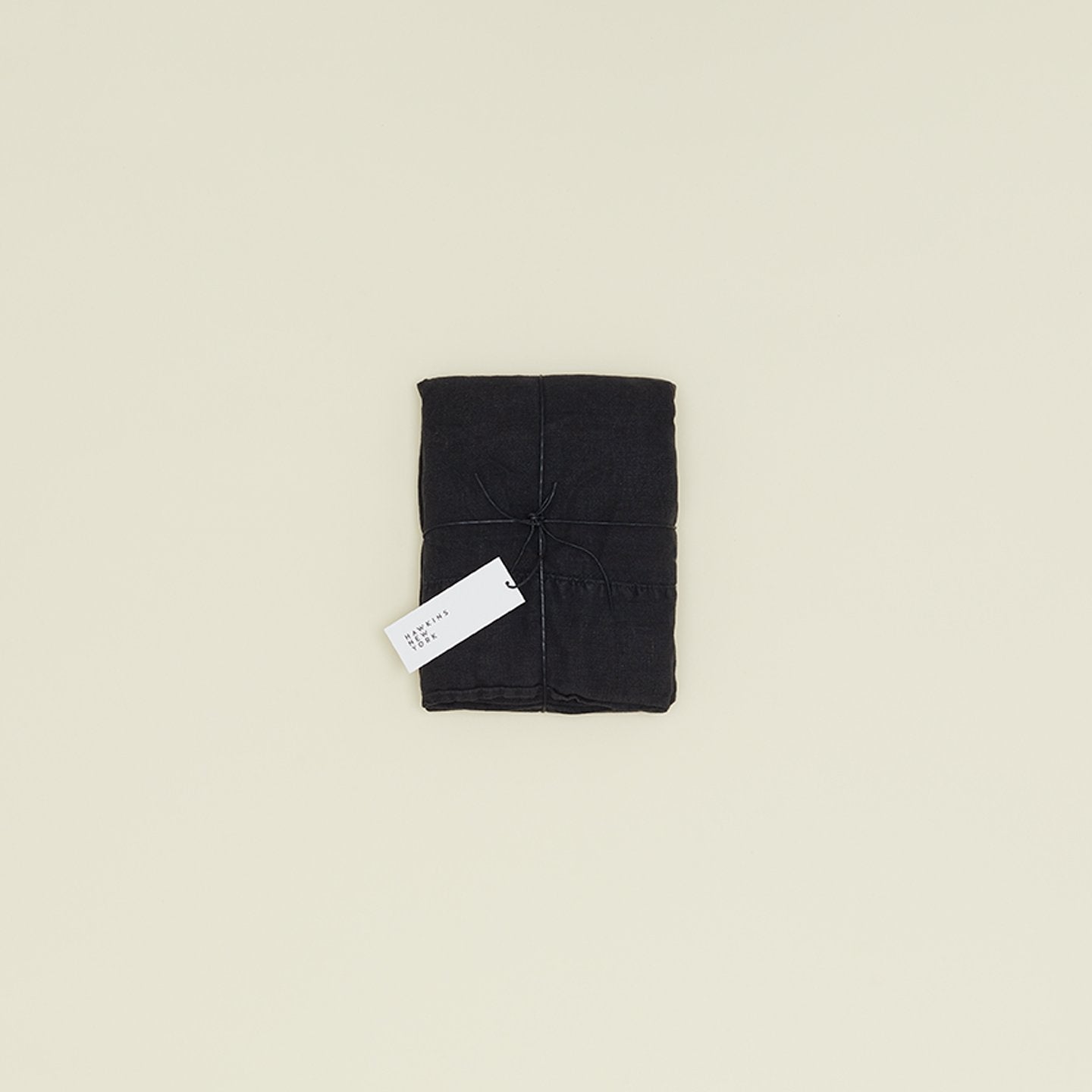 Simple Linen Pillowcases - Black