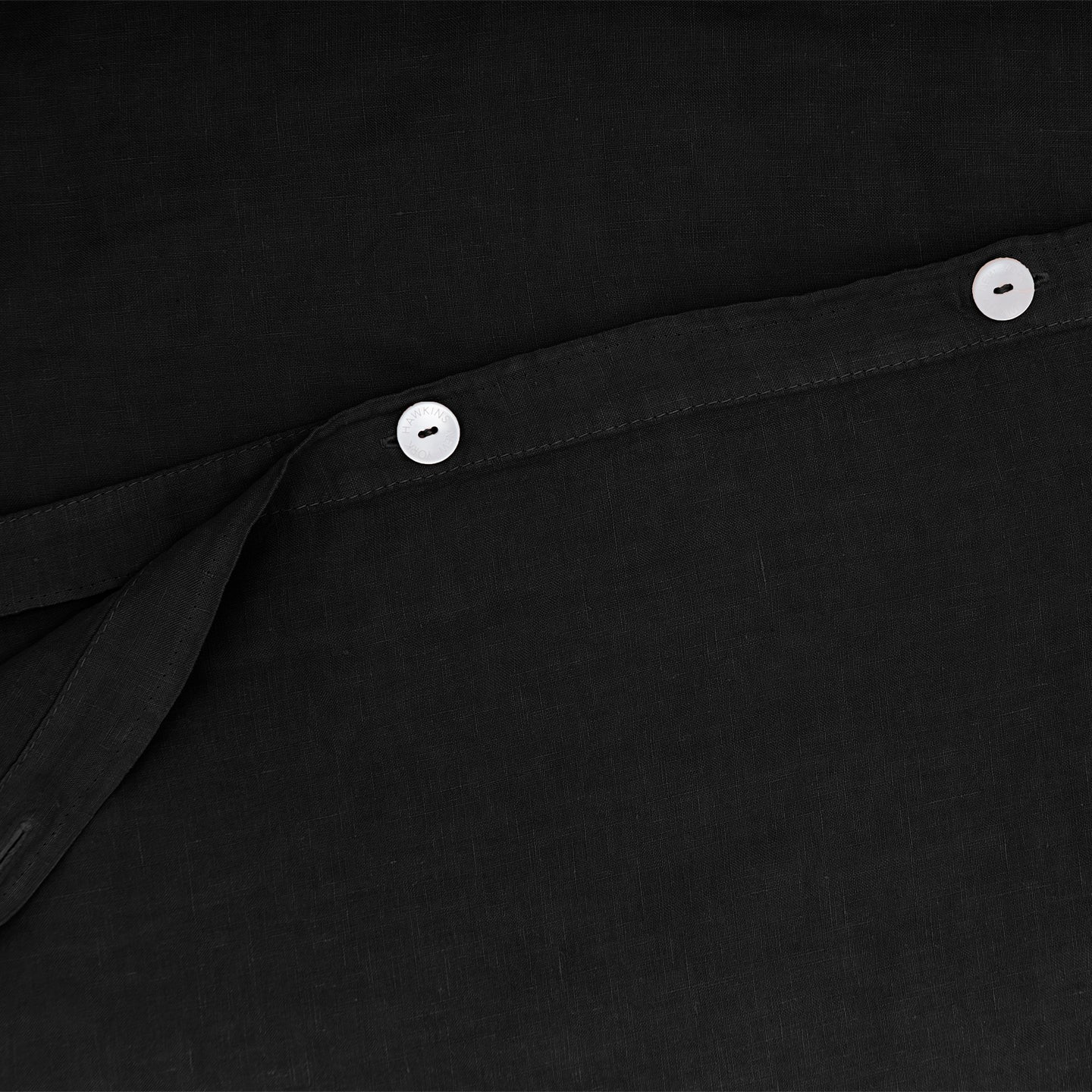 Simple Linen Duvet - Black