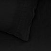 Simple Linen Pillowcases, Set of 2 - Black