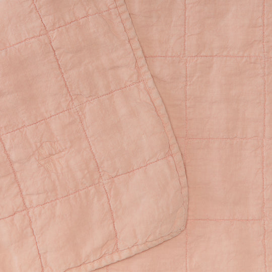 Simple Linen Quilt - Blush