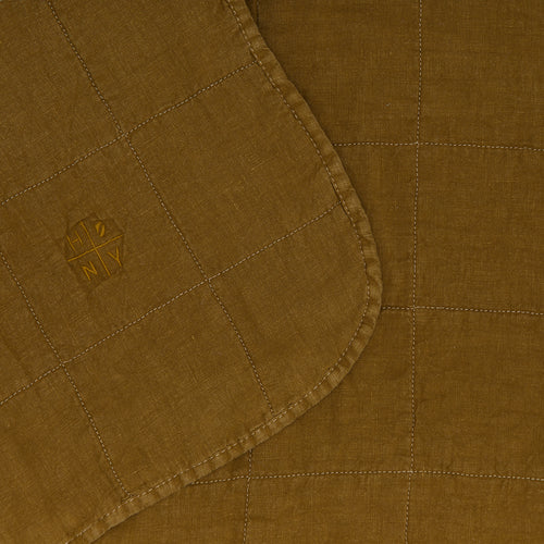 Simple Linen Quilt - Bronze