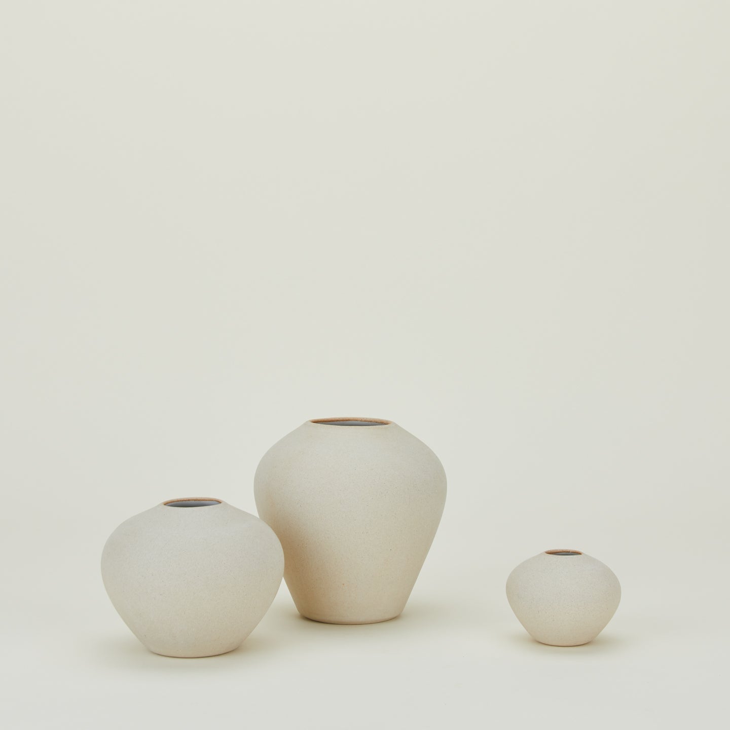 Verdure Vase in Natural in three sizes.