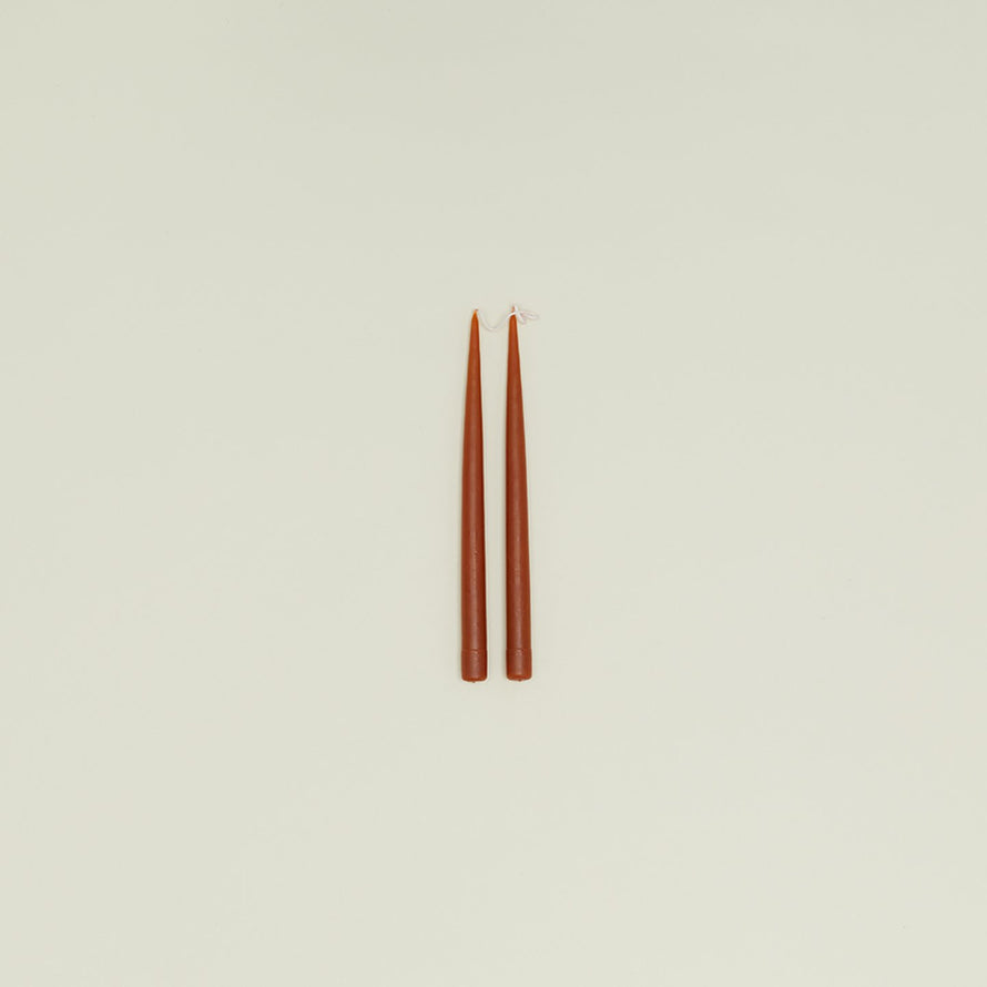 Hand Dipped Taper Set  - Rust