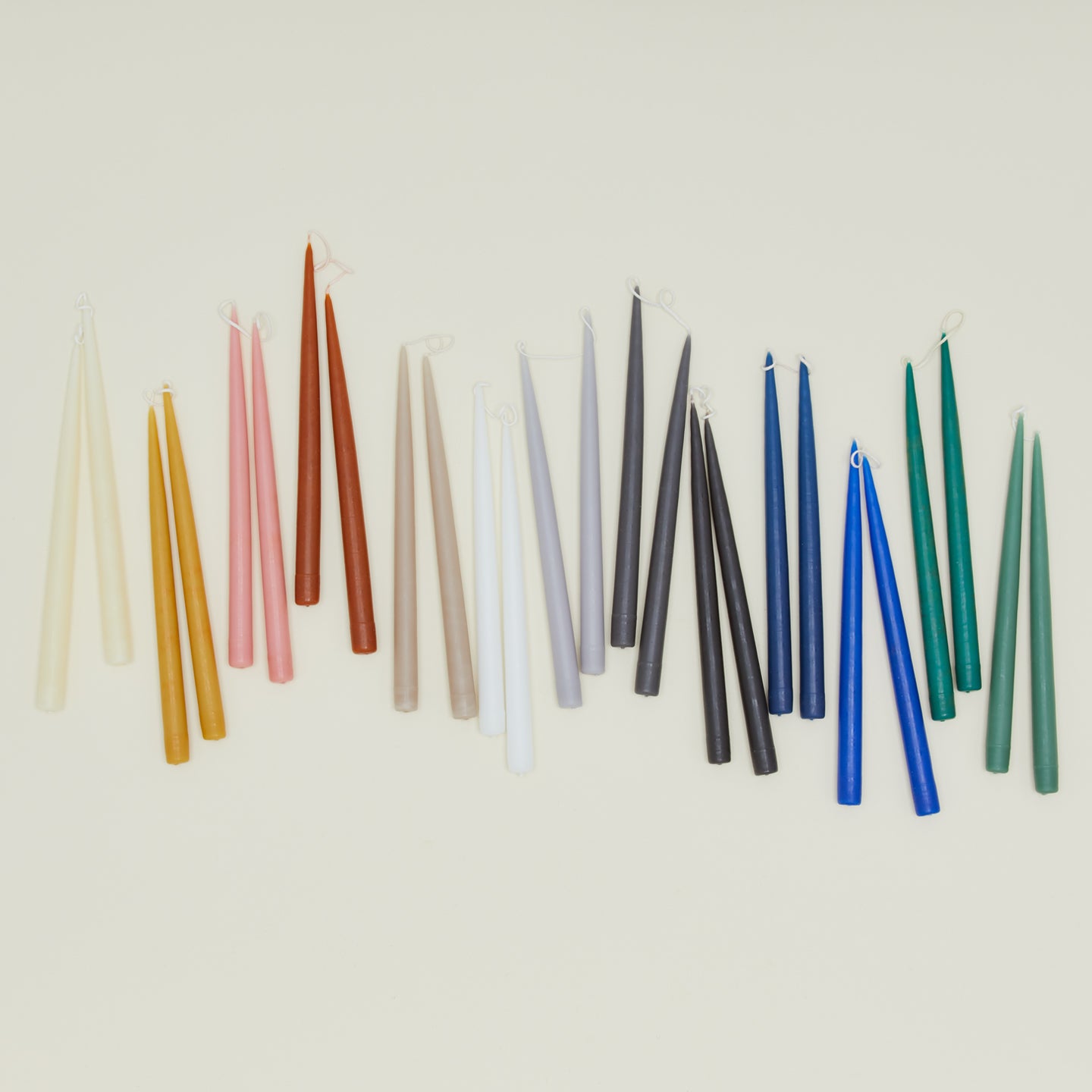 Hand Dipped Taper Set - Ivory