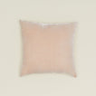 Reversible Velvet + Linen Pillow - Blush