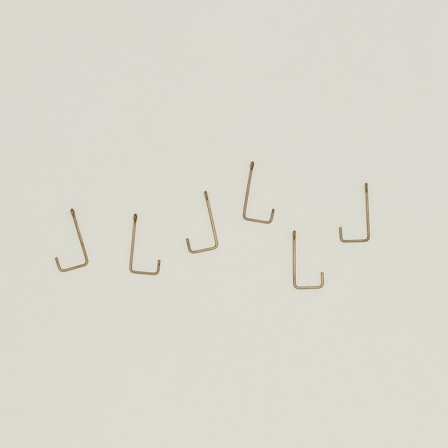 Brass Hook, Set of 6