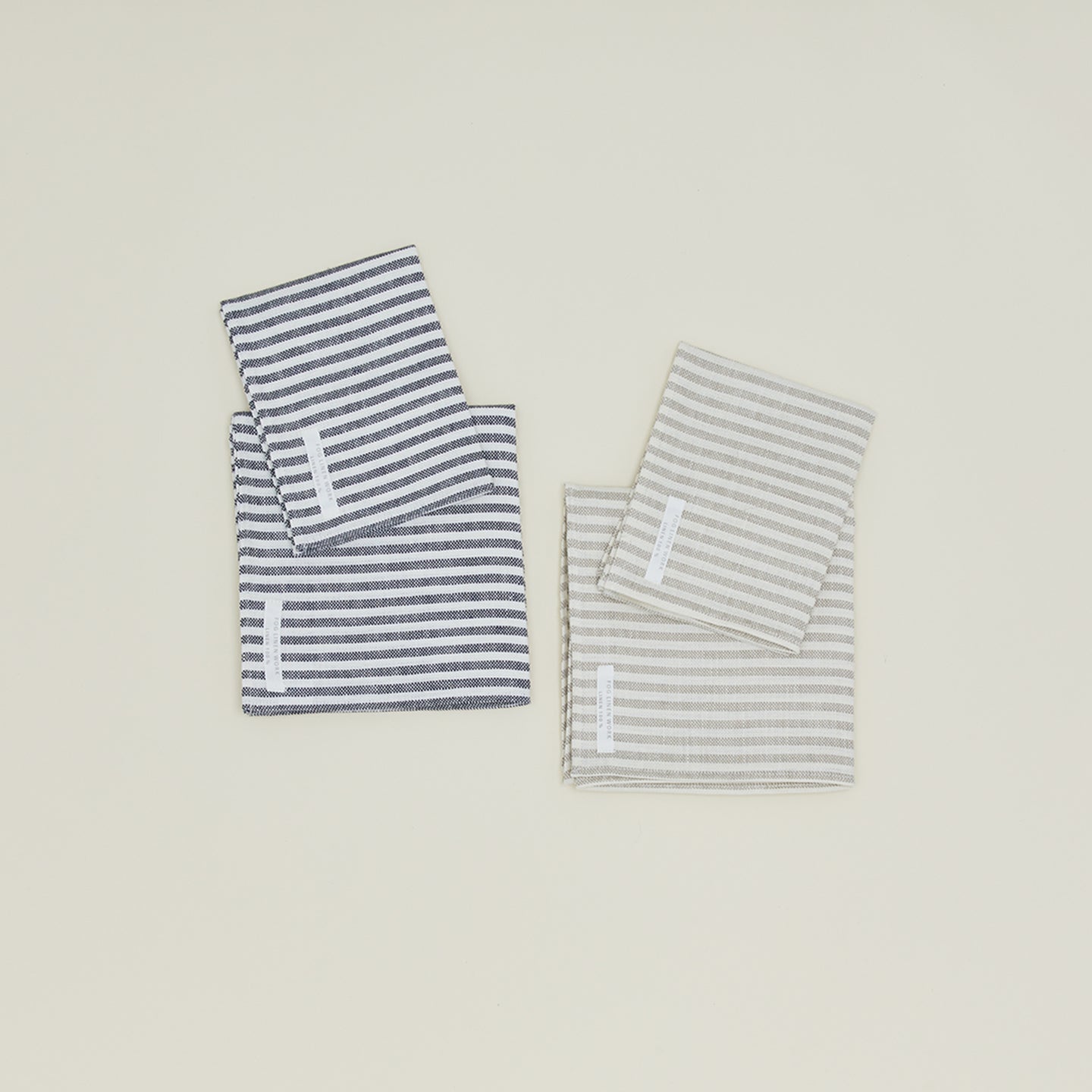 Chambray Linen Towel - Navy