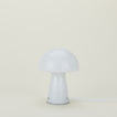 Glass Tall Mushroom Lamp - White