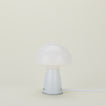 Glass Tall Mushroom Lamp - White