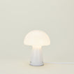 Glass Tall Mushroom Lamp - White