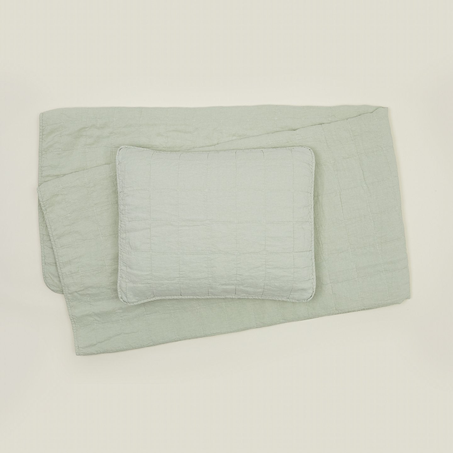 Simple Linen Quilt - Sage