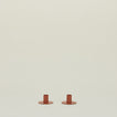 Essential Metal Candle Holders, Set of 2 - Terracotta