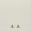 Essential Metal Candle Holders, Set of 2 - Brass