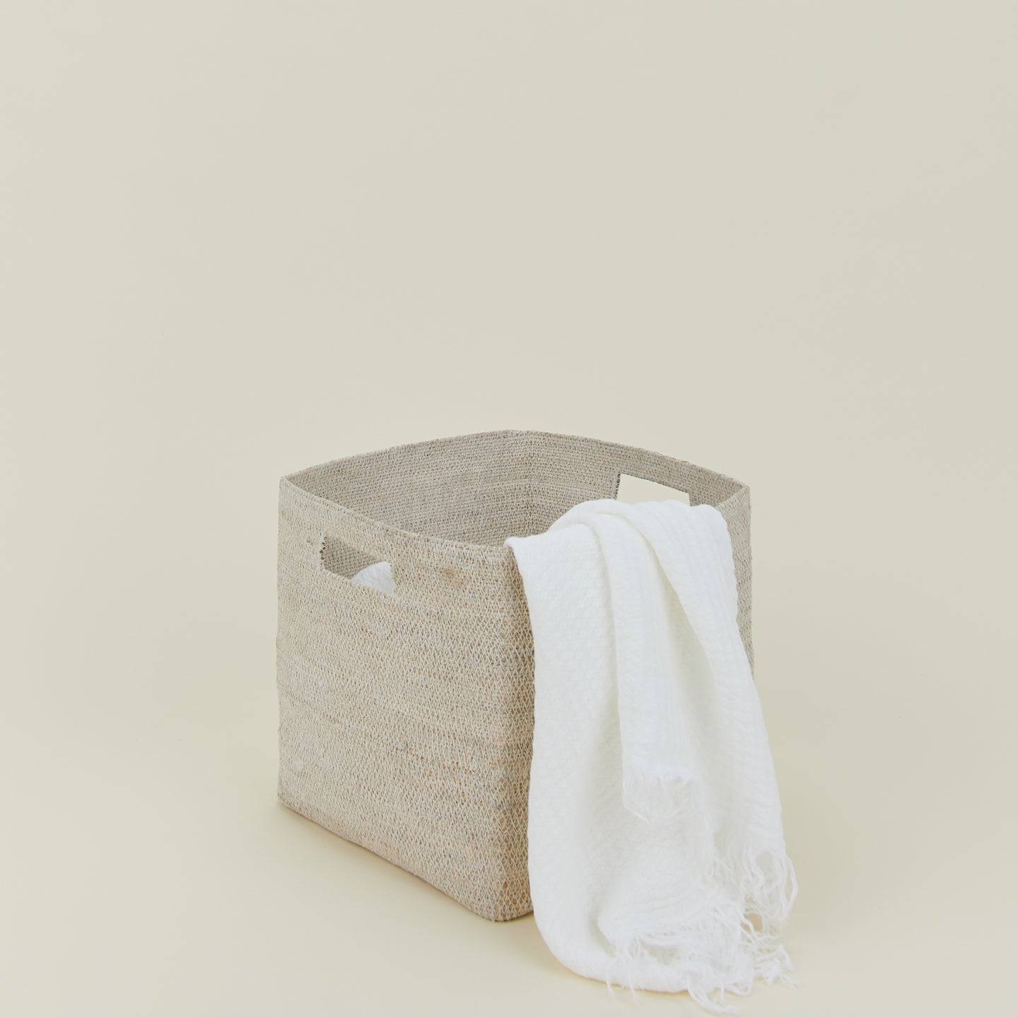 Essential Square Basket - White