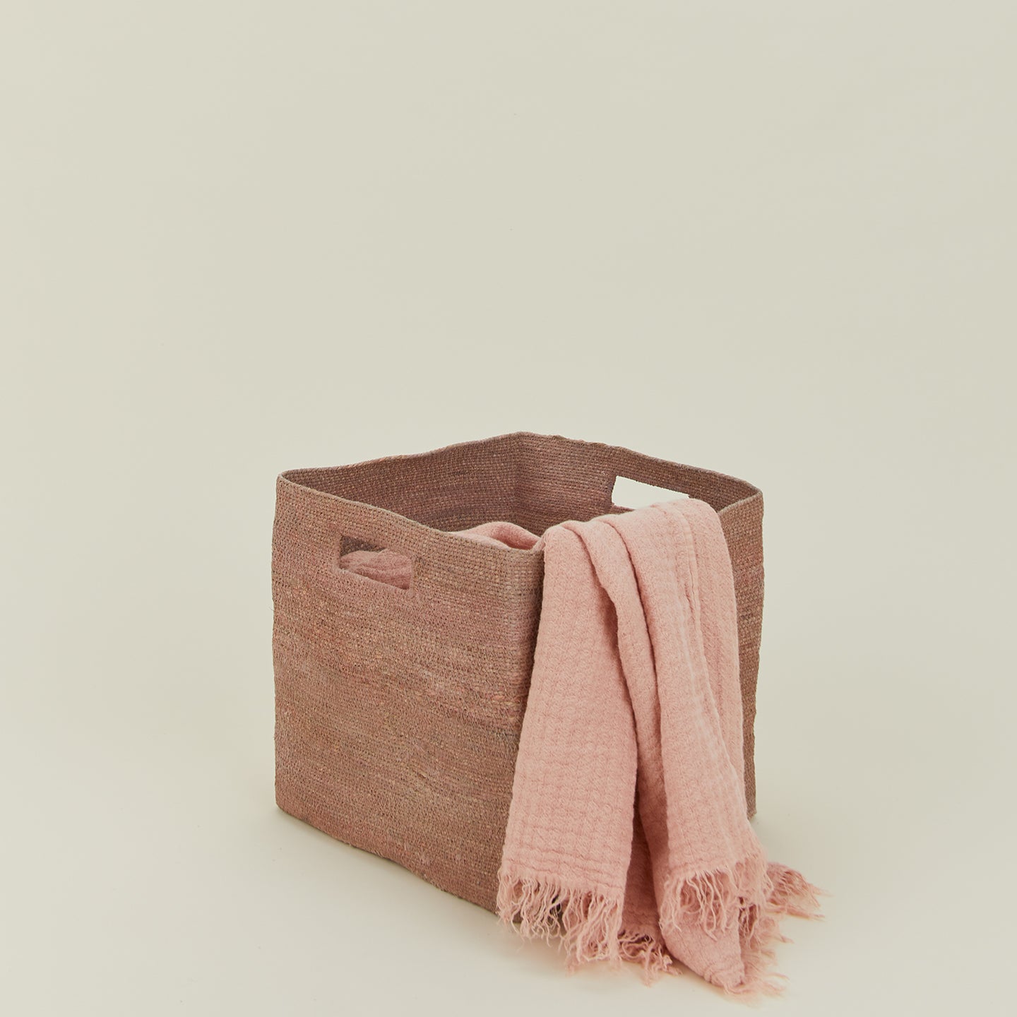 Essential Square Basket - Blush