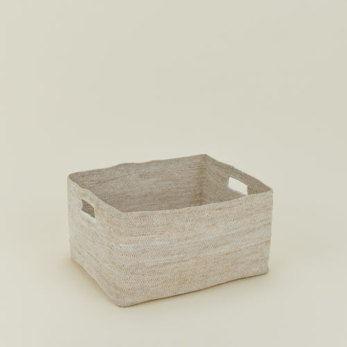 Essential Low Basket - White