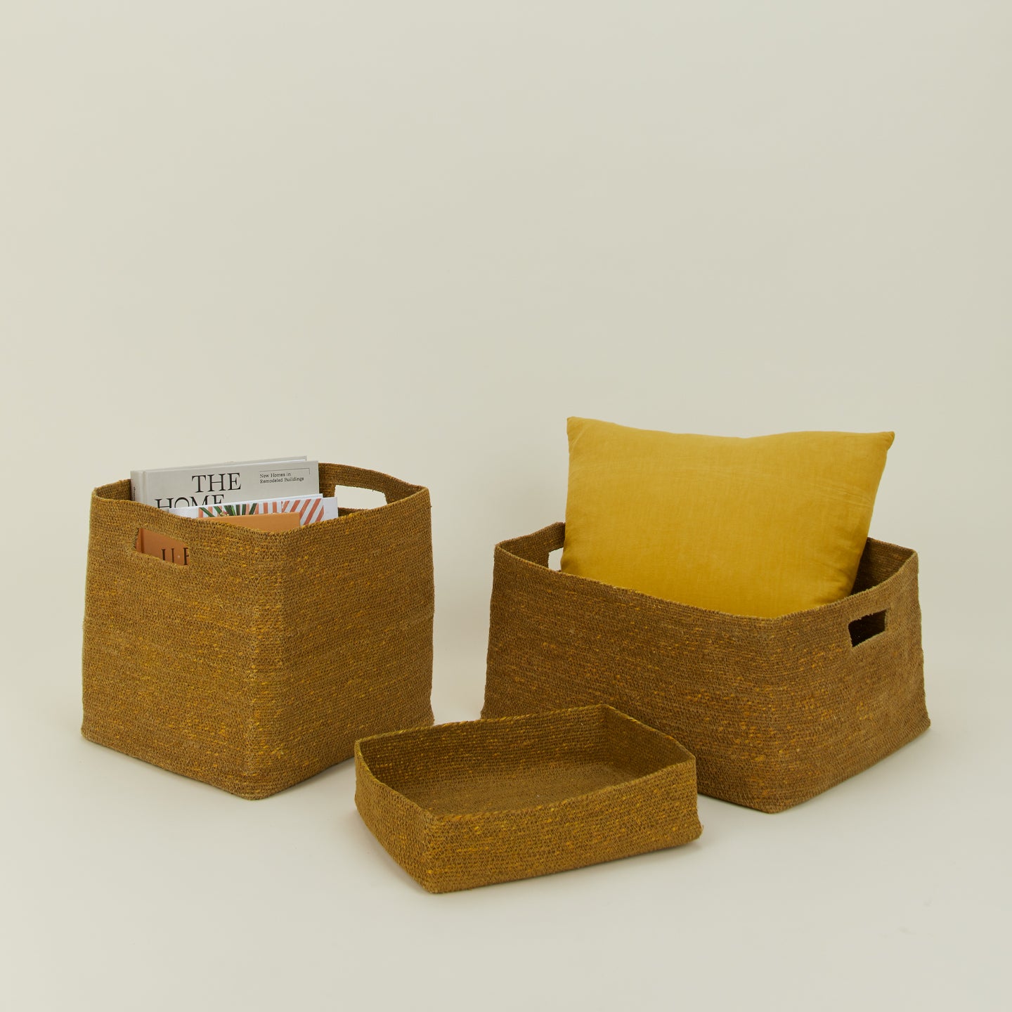 Essential Low Basket - Mustard