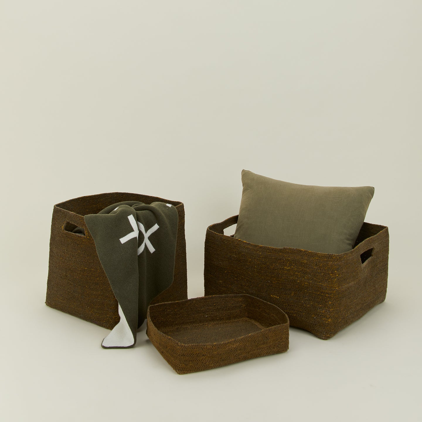 Essential Low Basket - Olive