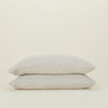 Simple Linen Pillowcases, Set of 2 - Light Grey