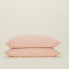Simple Linen Pillowcases, Set of 2 - Blush