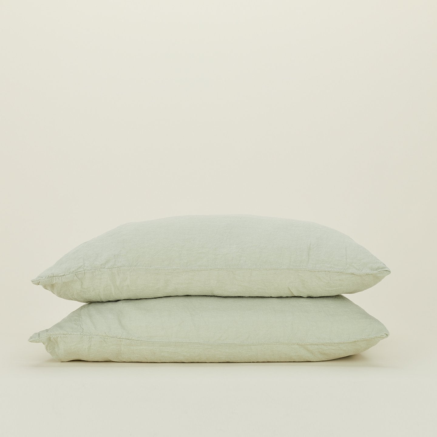 Simple Linen Pillowcases - Sage