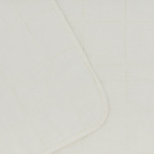 Simple Linen Quilt - Ivory