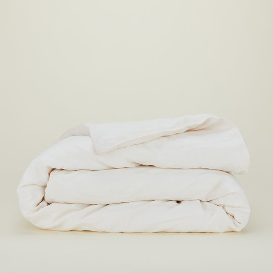 Simple Linen Duvet - Petal