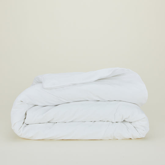 Essential Percale Duvet - White