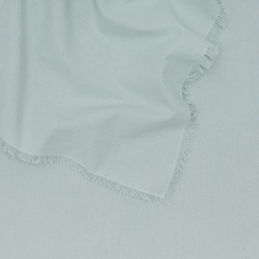 Close up of Essential Striped Tablecloth in Sky.