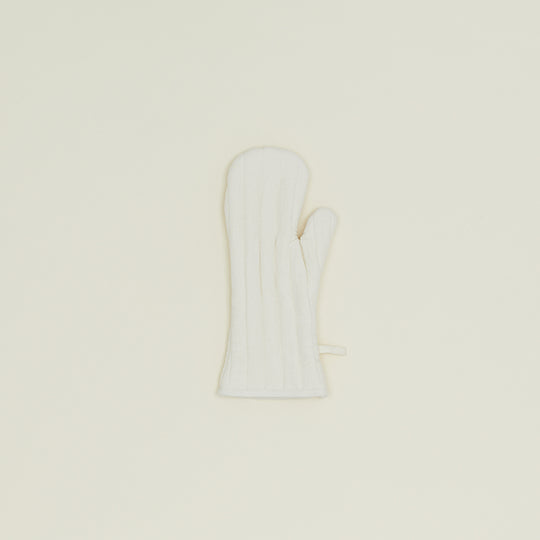 Simple Linen Oven Mitt - Ivory