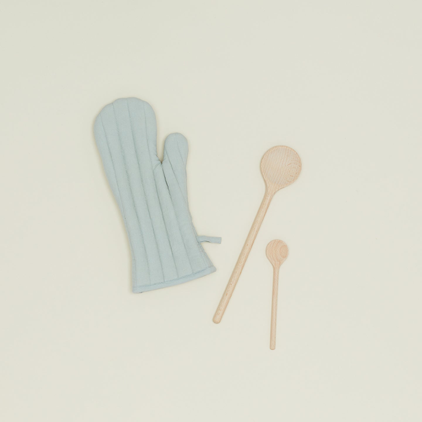 Simple Linen Oven Mitt - Sky