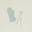 Simple Linen Oven Mitt - Sky