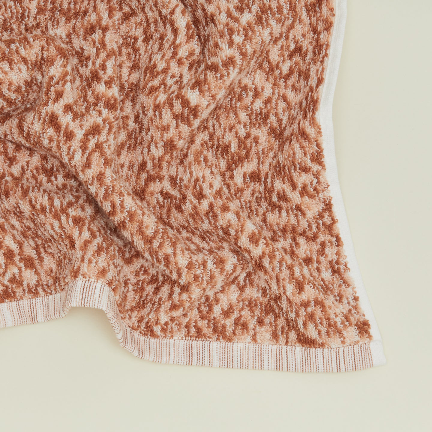 Space Dye Terry Towel - Terracotta