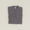 Simple Waffle Bathrobe - Dark Grey