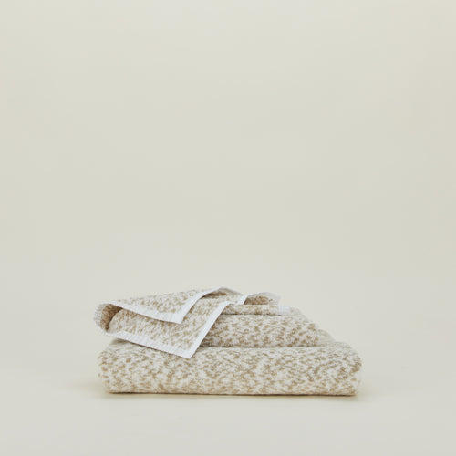 Space Dye Terry Towel - Flax