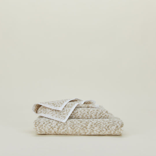 Space Dye Terry Towel - Flax